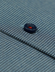 BLUE TEXTURED SHIRT
