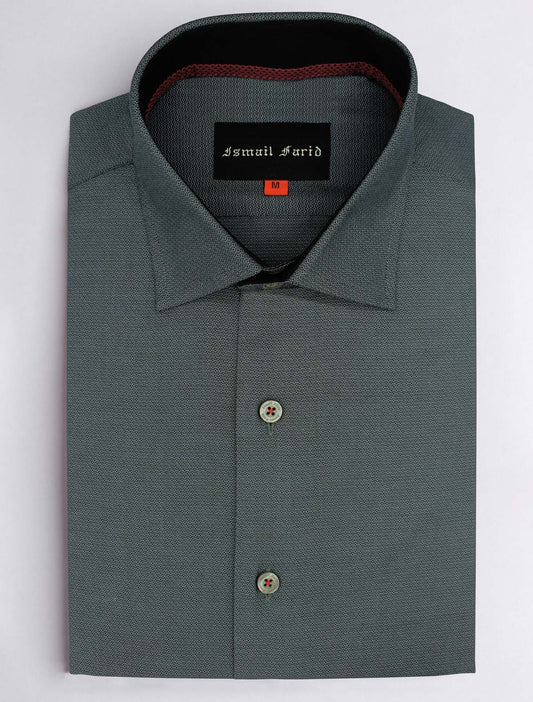 GRAY TEXTURED SHIRT