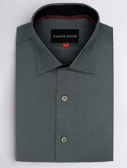 GRAY TEXTURED SHIRT