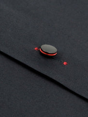 BLACK BUTTON DOWN COLLAR SHIRT