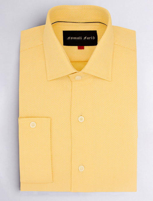 YELLOW EGYPTIAN COTTON FABRIC SHIRT