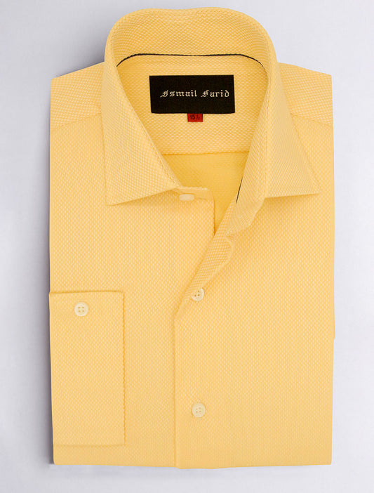YELLOW EGYPTIAN COTTON FABRIC SHIRT