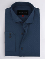 NAVY MICRODOT SHIRT