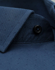 NAVY MICRODOT SHIRT