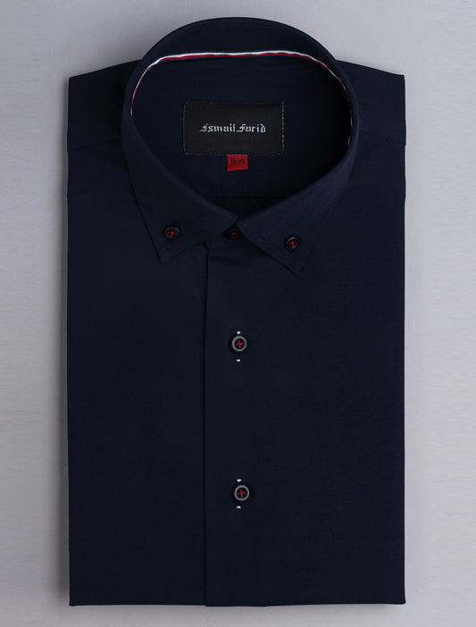 BLUE BUTTON-DOWN SHIRT