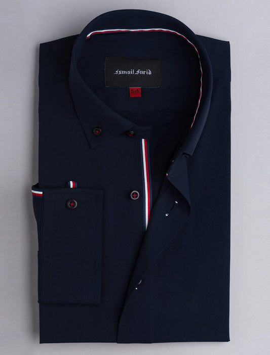 BLUE BUTTON-DOWN SHIRT