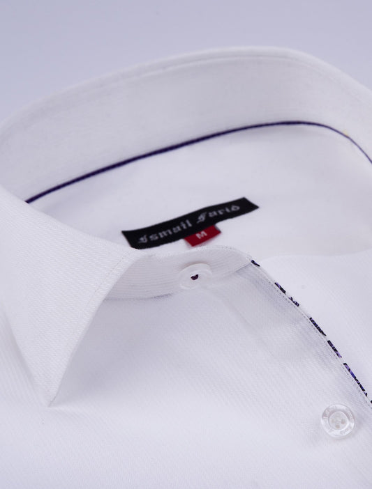 WHITE EGYPTIAN COTTON SHIRT