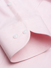 PINK HERRINGBONE CLASSIC COLLAR SHIRT
