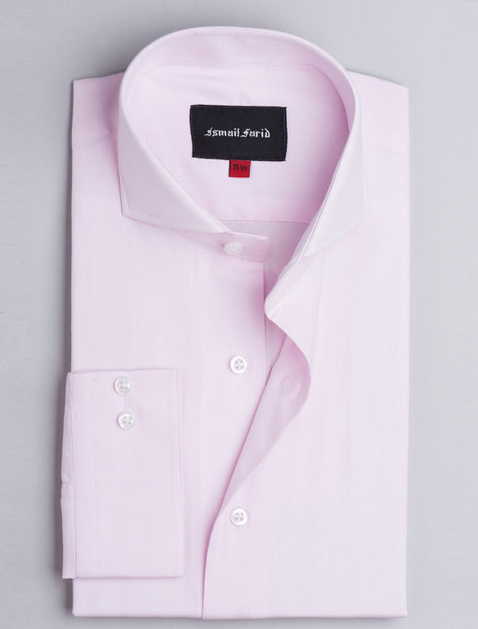 PINK BUSINESS-FORMAL SPREAD COLLAR SHIRT