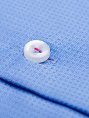 BLUE CHECK TEXTURED WEAVE SHIRT