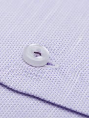 PURPLE CUT COLLAR -FLORAL PRINT DETAIL SHIRT