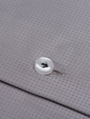 GREY SQUARE WEAVED SPREAD SHIRT