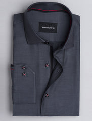 GREY TWILL - CUT COLLAR SHIRT