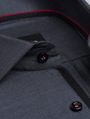 GREY TWILL - CUT COLLAR SHIRT