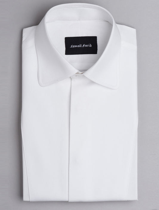 WHITE BIB FRONT SHIRT