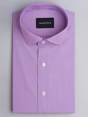 PINK DRESS SHIRT -FLORAL DETAILED