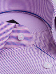 PINK DRESS SHIRT -FLORAL DETAILED