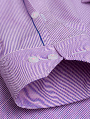 PINK DRESS SHIRT -FLORAL DETAILED