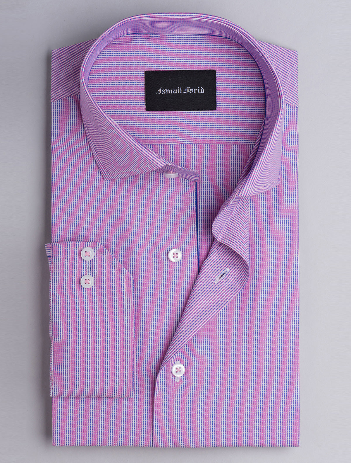 PINK DRESS SHIRT -FLORAL DETAILED