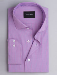 PINK DRESS SHIRT -FLORAL DETAILED