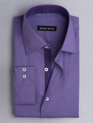 PURPLE TEXTURE WOVEN SHIRT