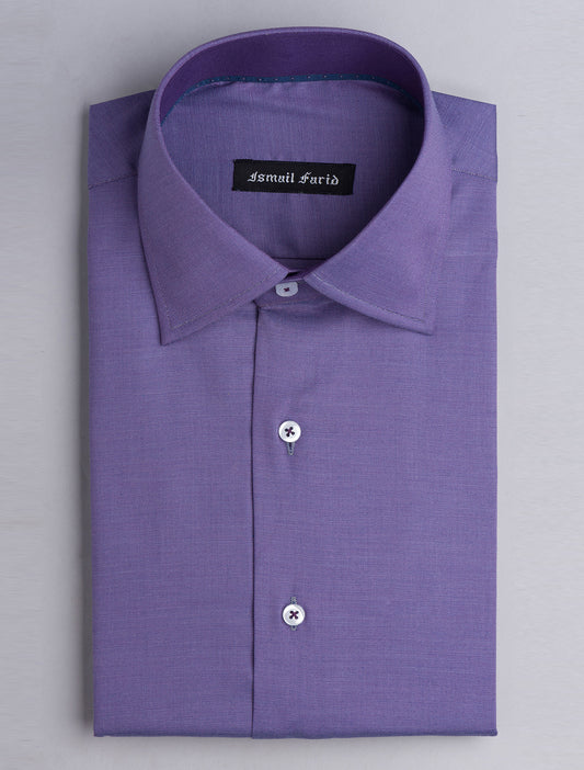 PURPLE TEXTURE WOVEN SHIRT