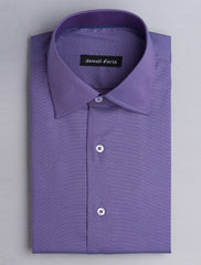 PURPLE TEXTURE WOVEN SHIRT
