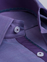 PURPLE TEXTURE WOVEN SHIRT