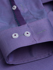 PURPLE TEXTURE WOVEN SHIRT