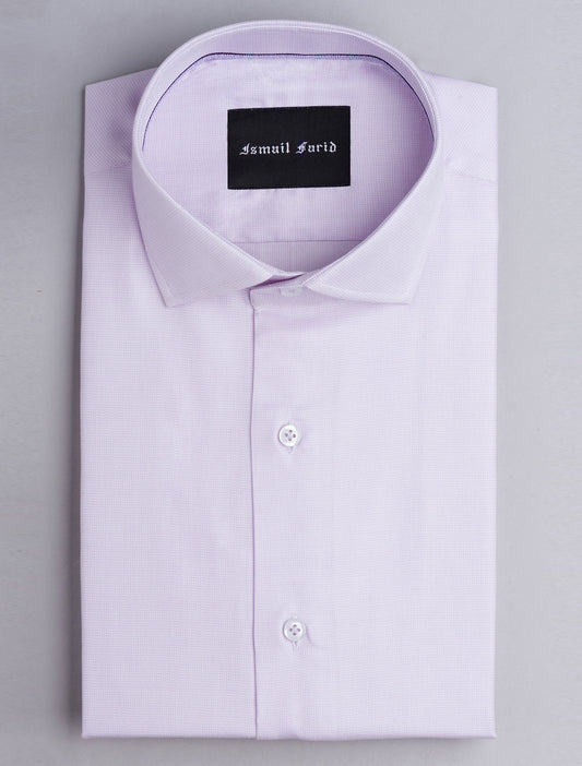 LILAC DRESS SHIRT -FLORAL DETAILED