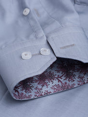 GREY FLORAL DETAILED SHIRT