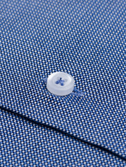 CLASSIC BLUE TEXTURED WEAVED SHIRT