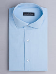 LIGHT TURQUOISE BLUE 3 DOTS SHIRT