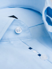LIGHT TURQUOISE BLUE 3 DOTS SHIRT