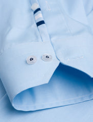 LIGHT TURQUOISE BLUE 3 DOTS SHIRT