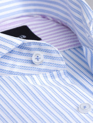 WHITE-BLUE EGYPTIAN COTTON STRIPES