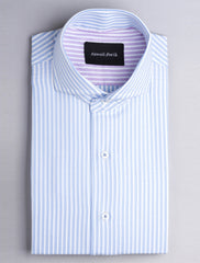 WHITE-BLUE EGYPTIAN COTTON STRIPES