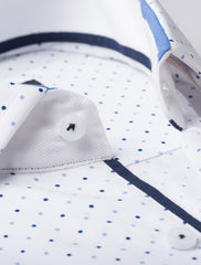 WHITE DOTTED SHIRT