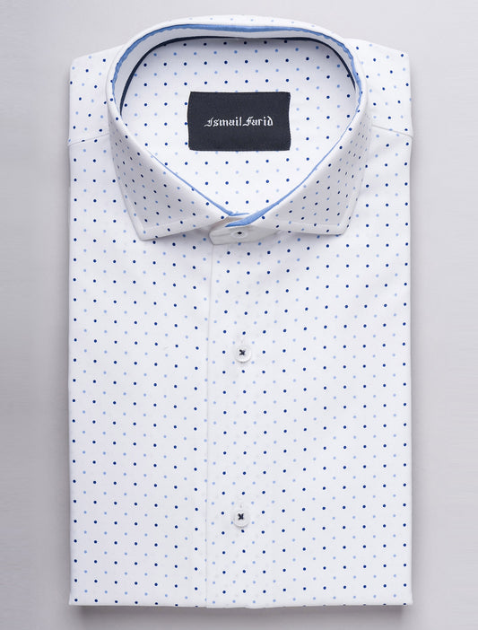 WHITE DOTTED SHIRT