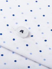 WHITE DOTTED SHIRT