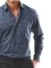 NAVY BLUE FLORAL SHIRT