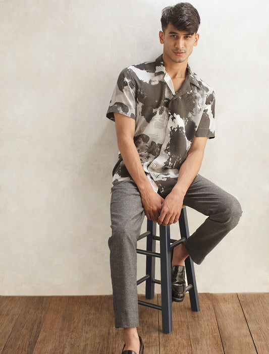 GRAY CAMOUFLAGE SHIRT