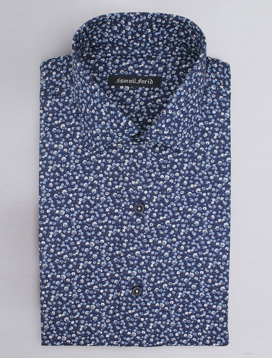 NAVY BLUE FLORAL SHIRT