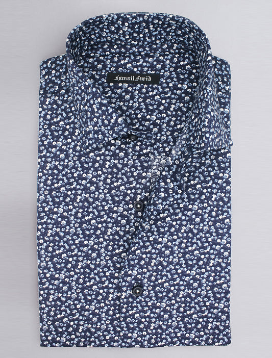 NAVY BLUE FLORAL SHIRT
