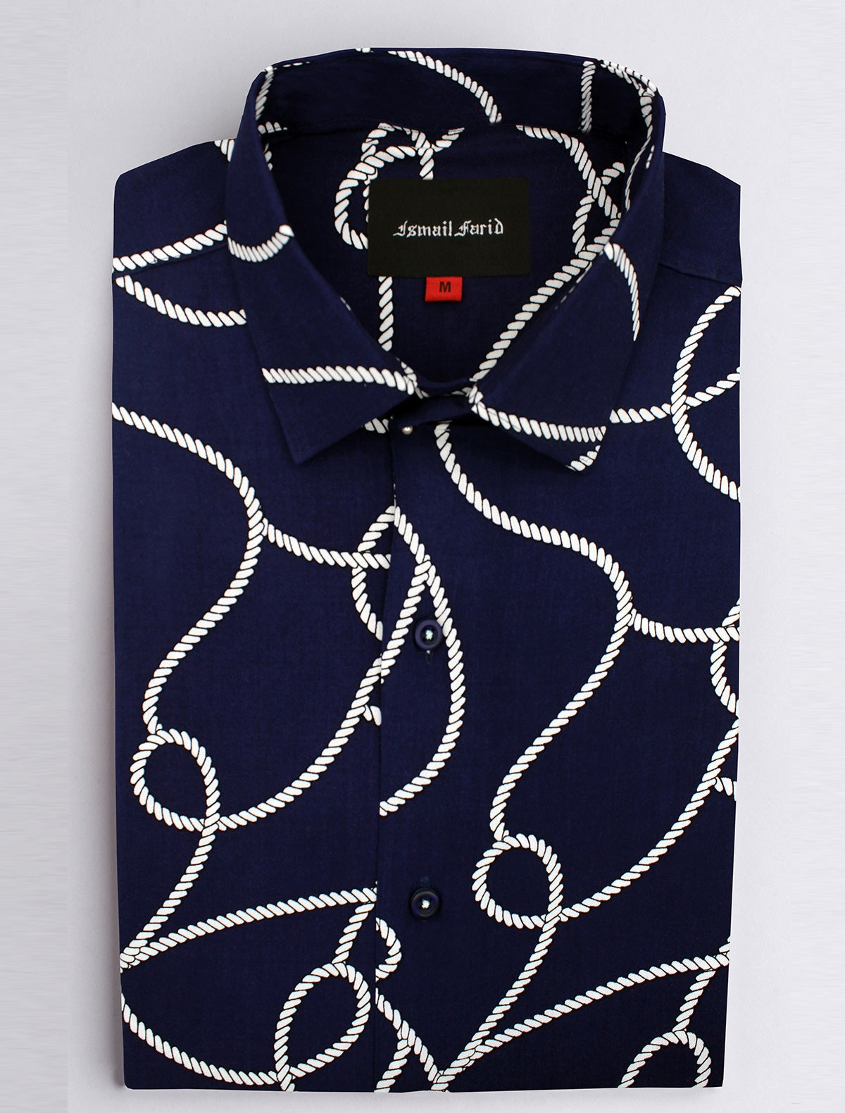 BLUE ROPE PRINT SHIRT