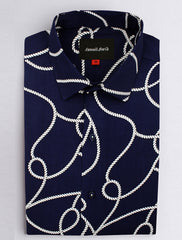 BLUE ROPE PRINT SHIRT