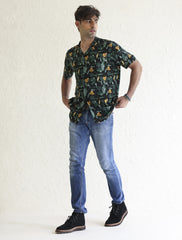 GREEN JUNGLE LEAF SHIRT