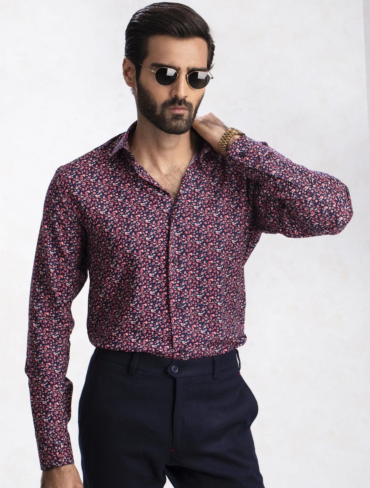MULTI FLORAL PRINT SHIRT