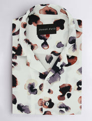 OFF-WHITE COTTON BUDS PRINT SHIRT
