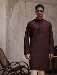 MAROON EMBROIDERED KURTA